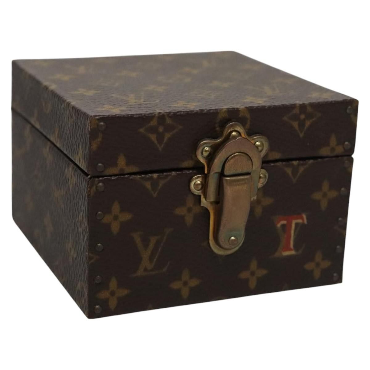 Louis Vuitton Jewelry Case Brown Canvas Clutch Bag (Pre-Owned) Size ONE SIZE - 3 Thumbnail
