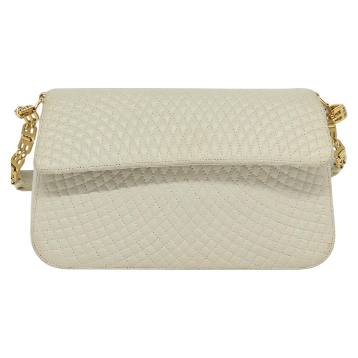 Bally Quilted Beige Leather Shoulder Bag (Pre-Owned) Size ONE SIZE - 3 Thumbnail