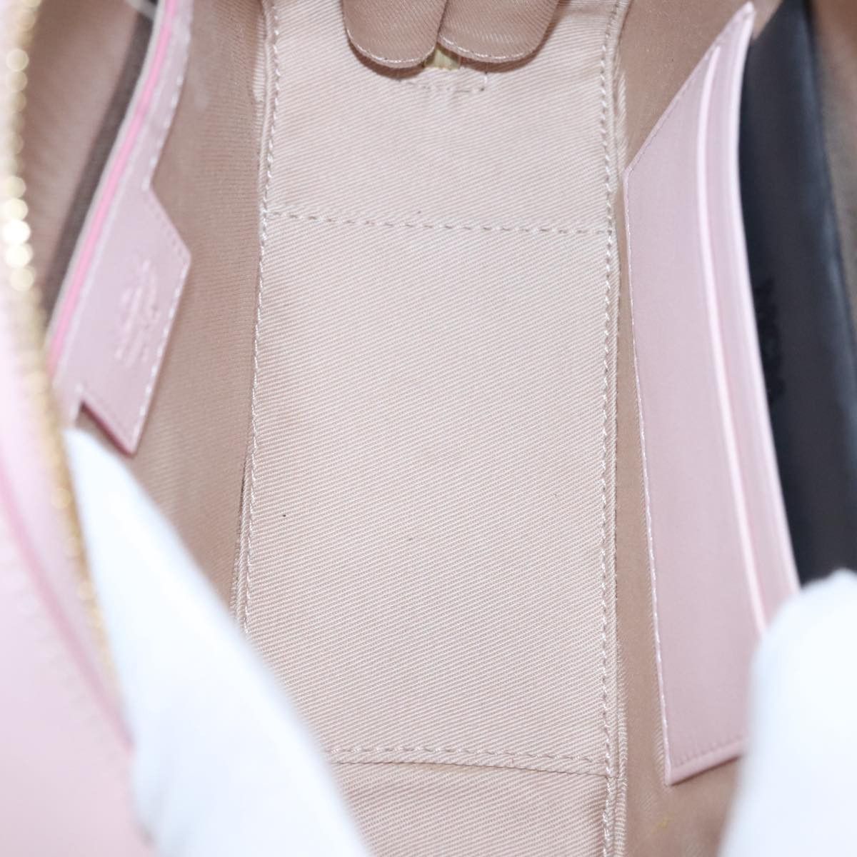 MCM Visetos Pink Canvas Handbag (Pre-Owned) Size ONE SIZE - 12 Thumbnail