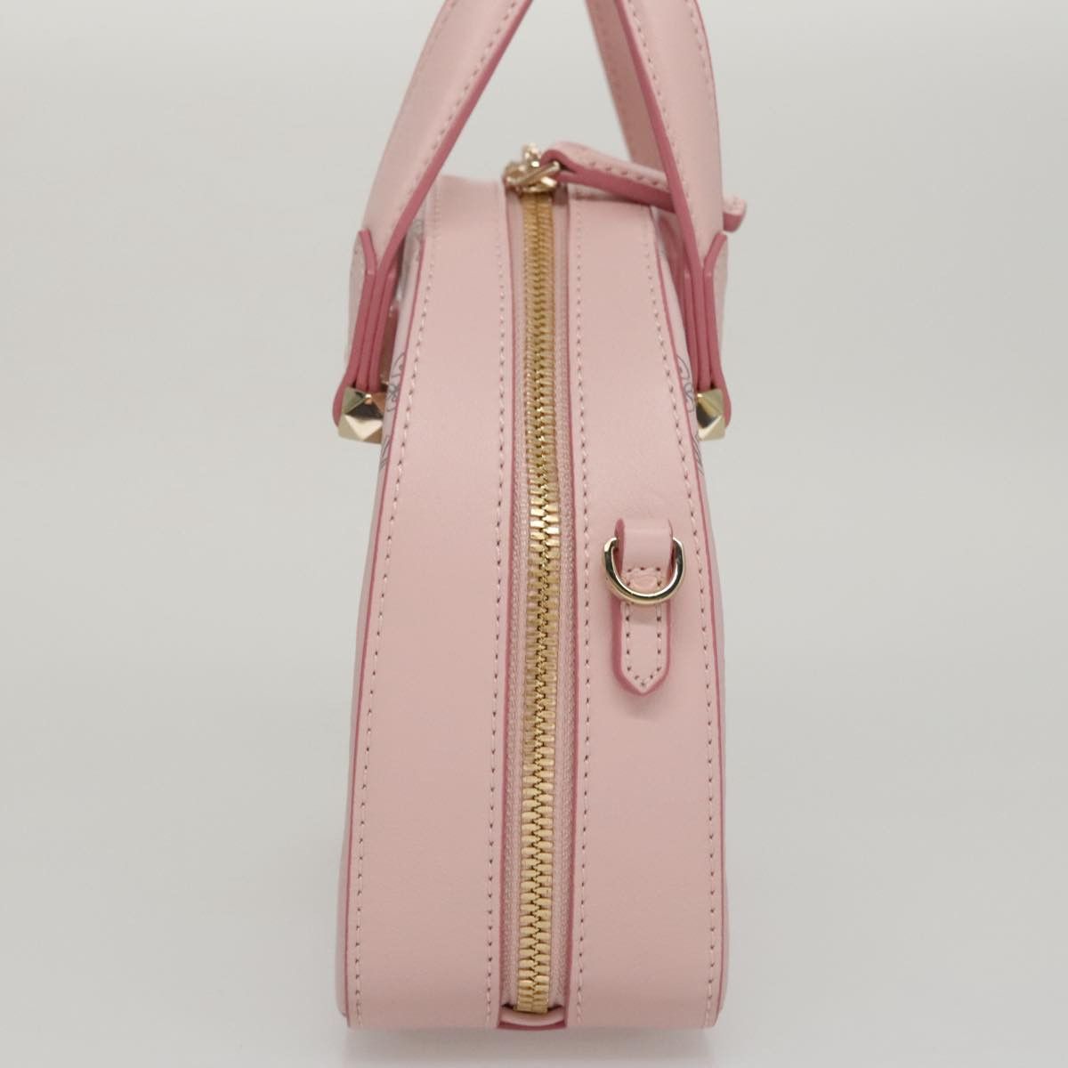 MCM Visetos Pink Canvas Handbag (Pre-Owned) Size ONE SIZE - 3 Thumbnail