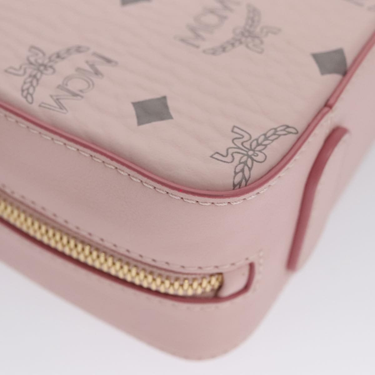 MCM Visetos Pink Canvas Handbag (Pre-Owned) Size ONE SIZE - 7 Thumbnail