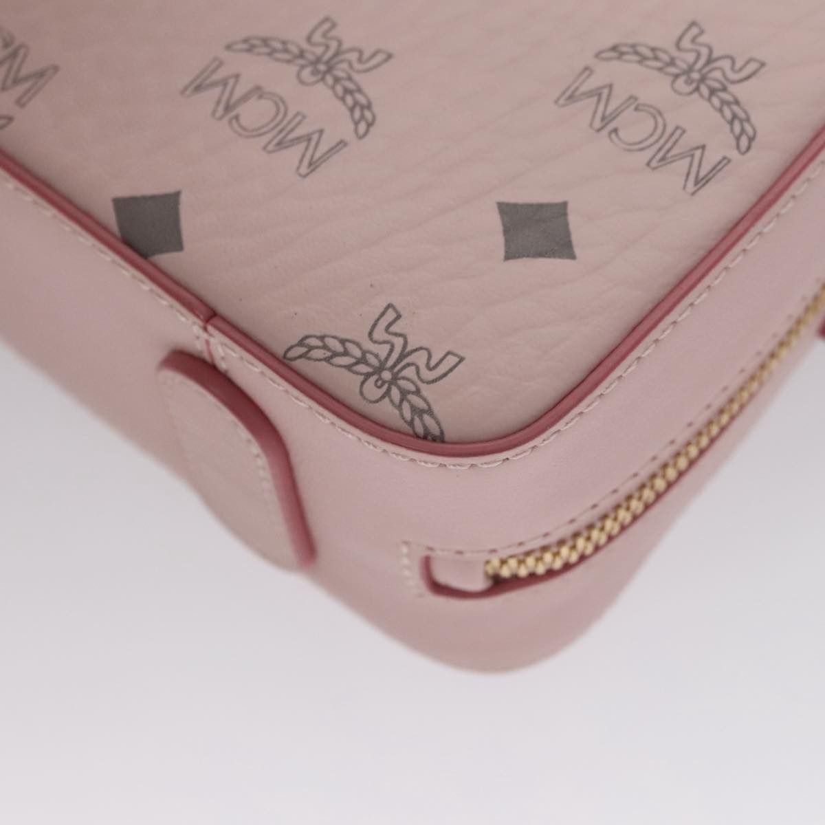 MCM Visetos Pink Canvas Handbag (Pre-Owned) Size ONE SIZE - 10 Thumbnail