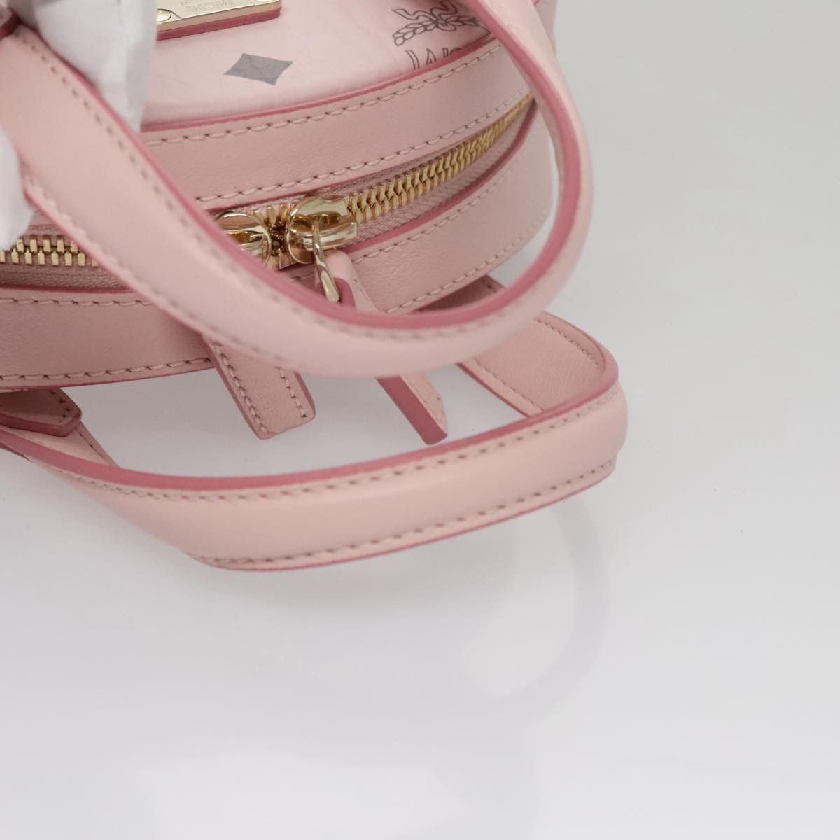 MCM Visetos Pink Canvas Handbag (Pre-Owned) Size ONE SIZE - 5 Thumbnail