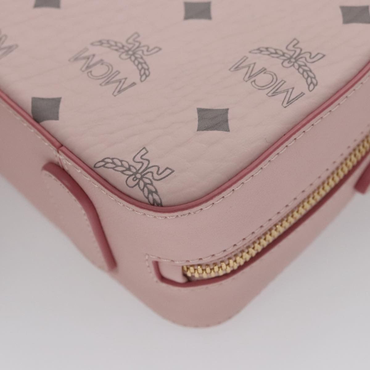 MCM Visetos Pink Canvas Handbag (Pre-Owned) Size ONE SIZE - 8 Thumbnail