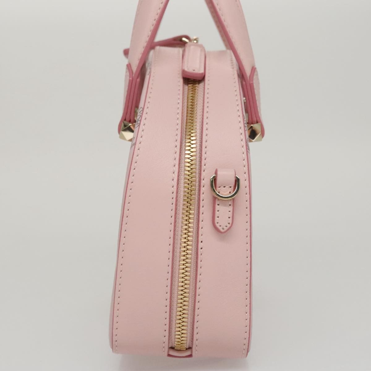 MCM Visetos Pink Canvas Handbag (Pre-Owned) Size ONE SIZE - 4 Thumbnail