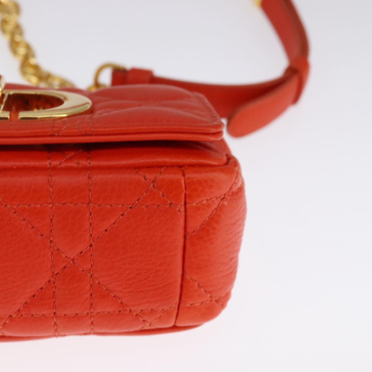Dior Orange Leather Shoulder Bag (Pre-Owned) Size ONE SIZE - 8 Thumbnail