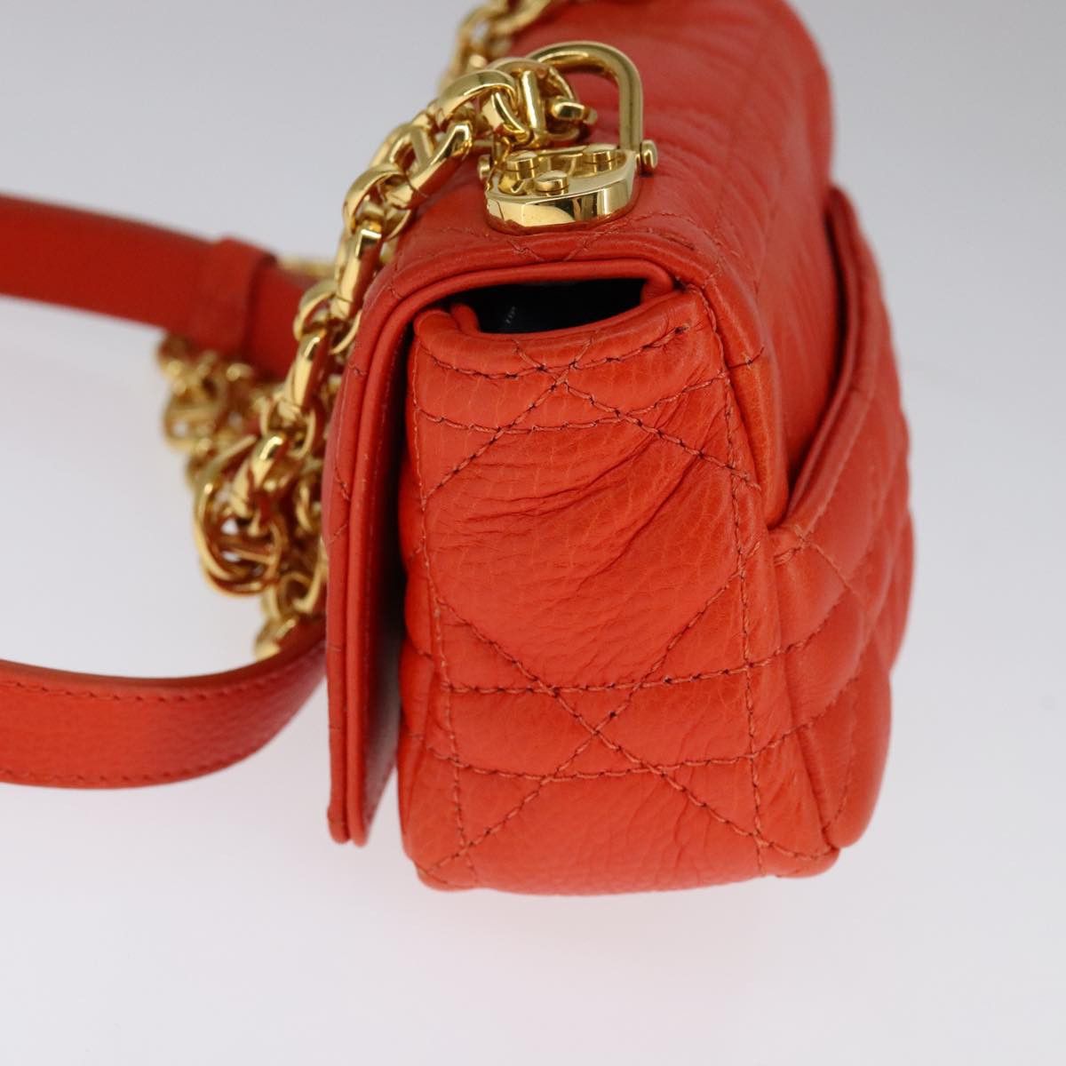 Dior Orange Leather Shoulder Bag (Pre-Owned) Size ONE SIZE - 4 Thumbnail