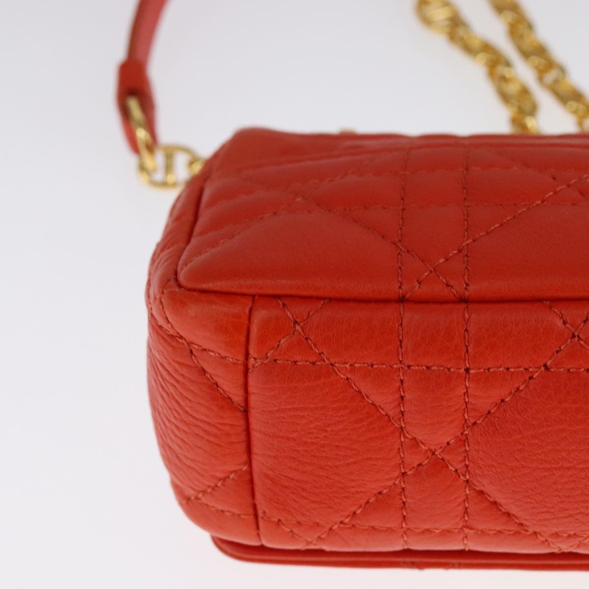 Dior Orange Leather Shoulder Bag (Pre-Owned) Size ONE SIZE - 9 Thumbnail