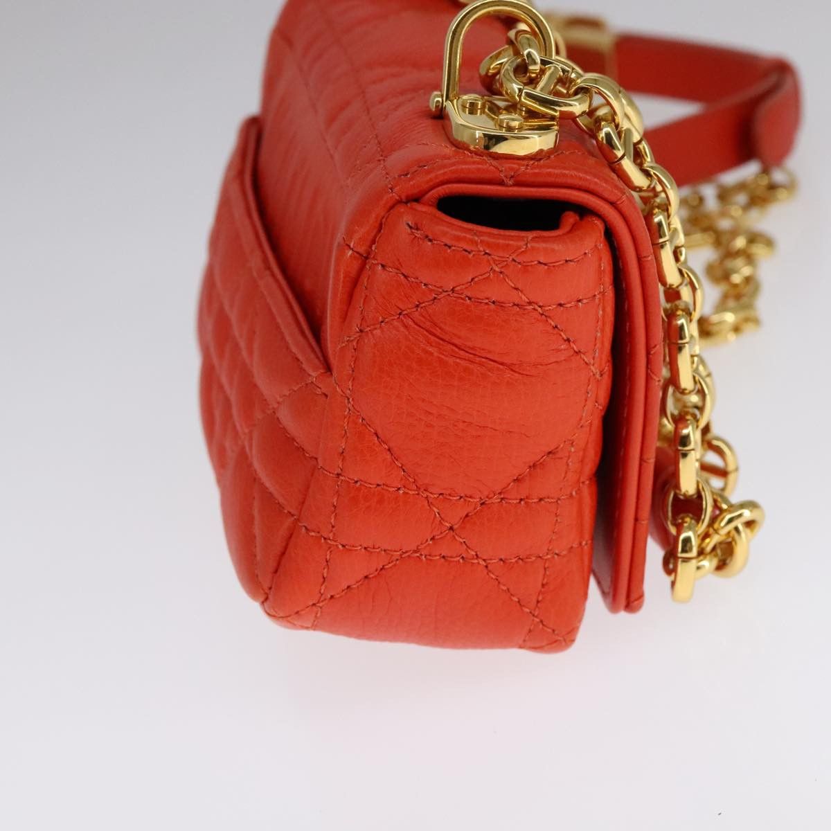 Dior Orange Leather Shoulder Bag (Pre-Owned) Size ONE SIZE - 3 Thumbnail