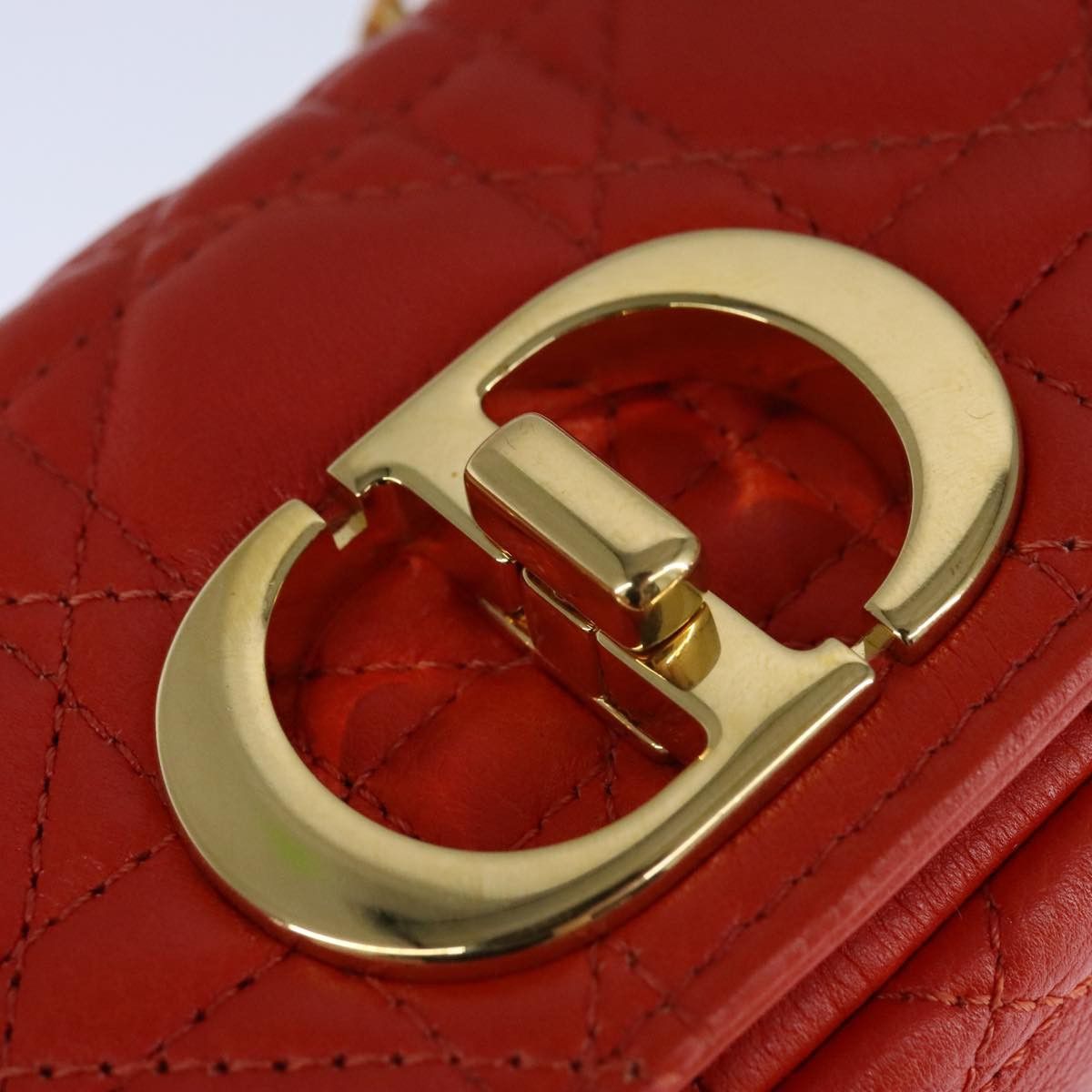 Dior Orange Leather Shoulder Bag (Pre-Owned) Size ONE SIZE - 11 Thumbnail