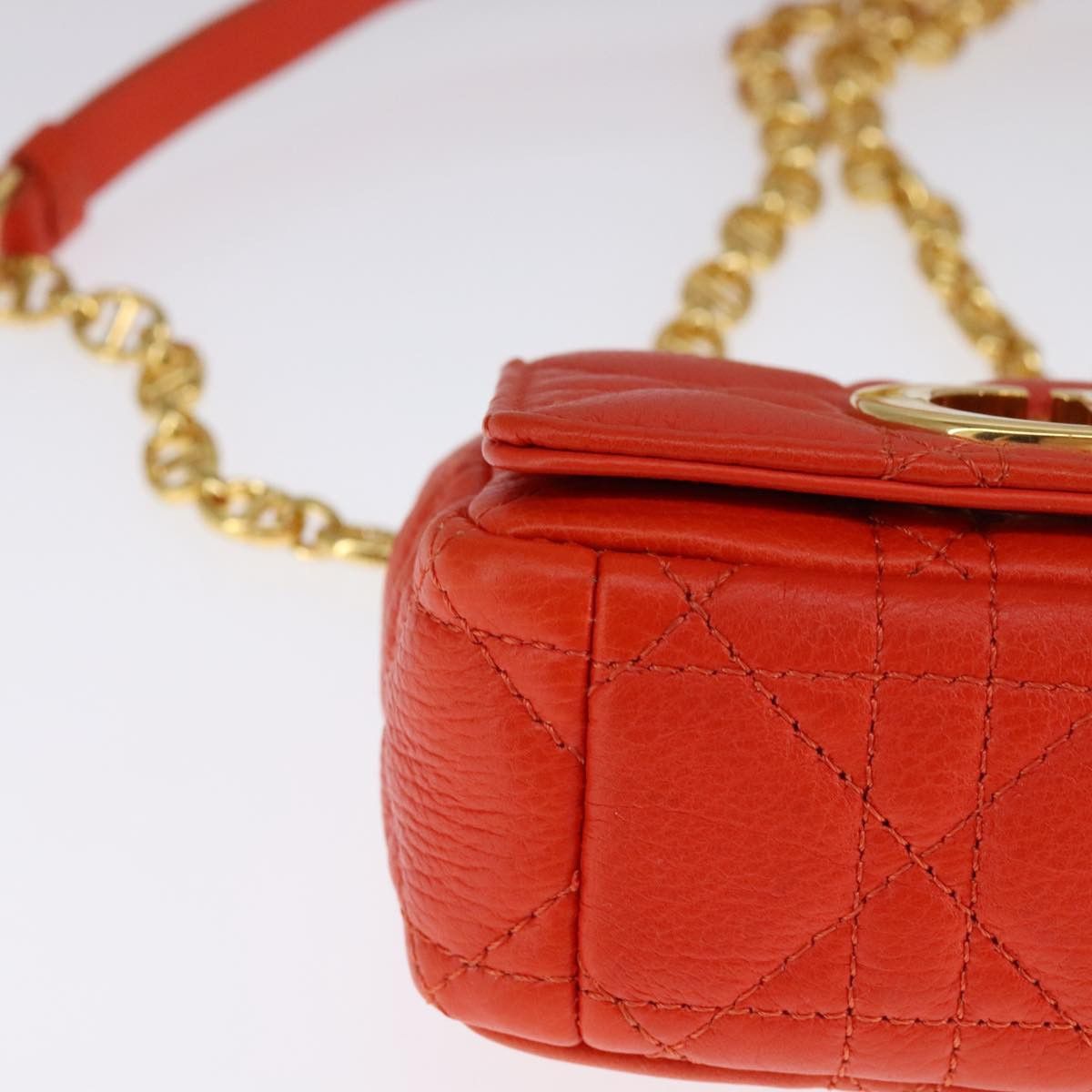Dior Orange Leather Shoulder Bag (Pre-Owned) Size ONE SIZE - 7 Thumbnail