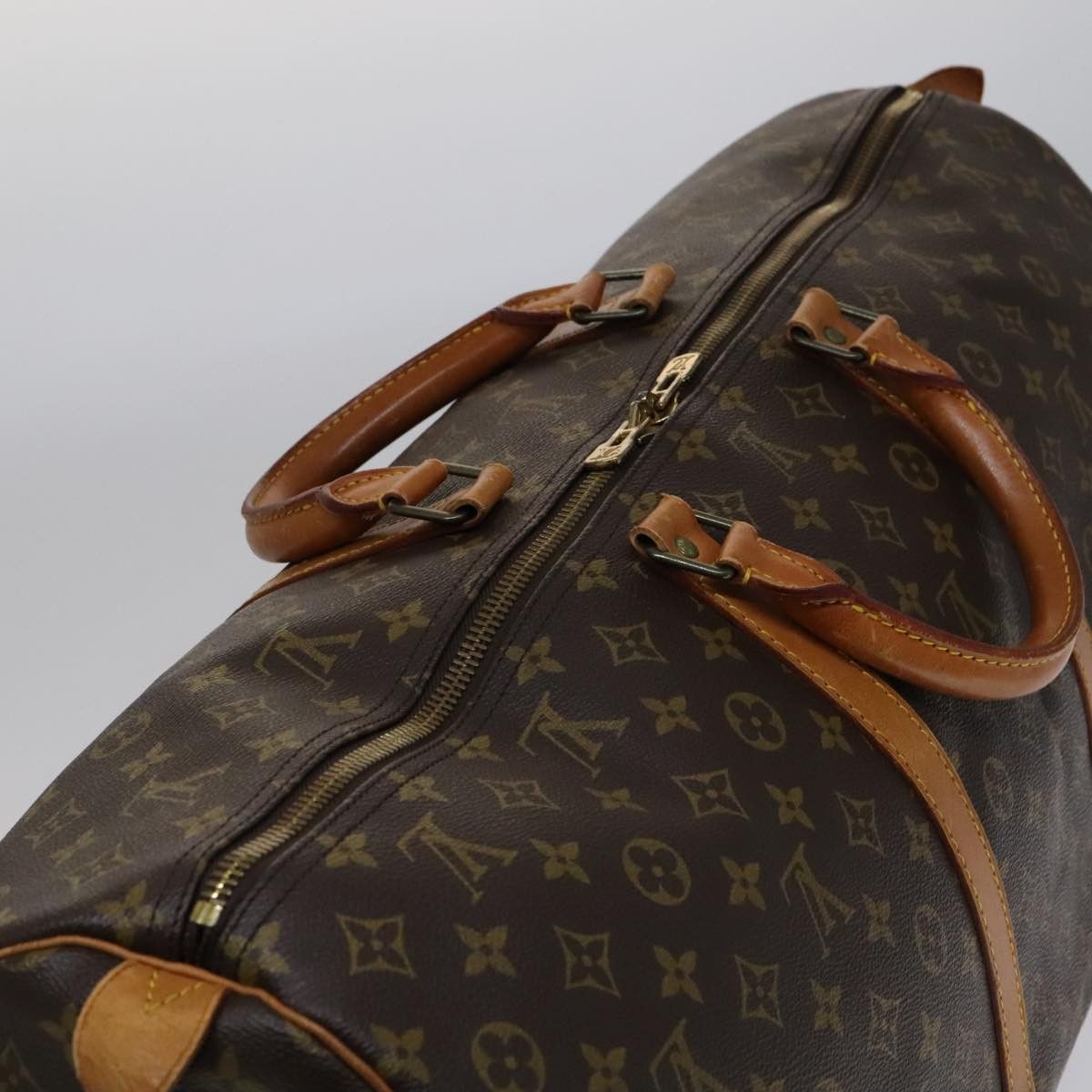 Louis Vuitton Keepall 60 Brown Canvas Travel Bag (Pre-Owned) Size ONE SIZE - 17 Thumbnail