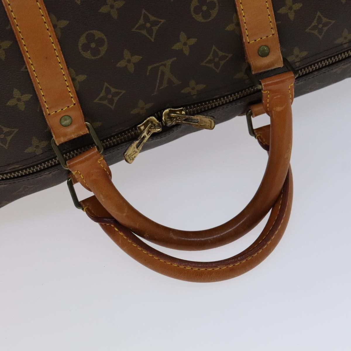 Louis Vuitton Keepall 60 Brown Canvas Travel Bag (Pre-Owned) Size ONE SIZE - 5 Thumbnail