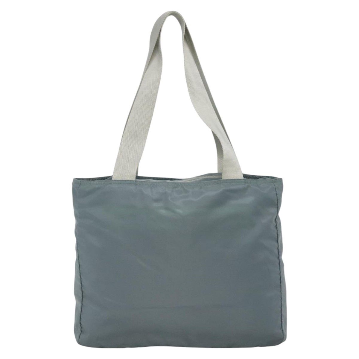 Prada Triangle Logo Blue Synthetic Tote Bag (Pre-Owned) Size ONE SIZE - 2 Thumbnail