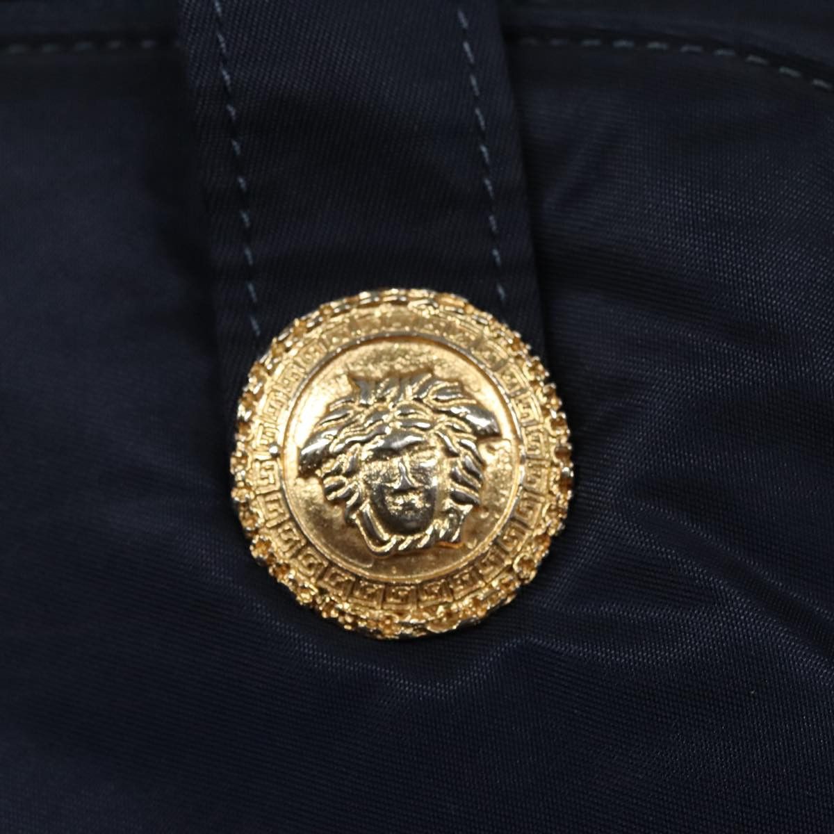 Versace Navy Synthetic Handbag (Pre-Owned) Size ONE SIZE - 13 Thumbnail