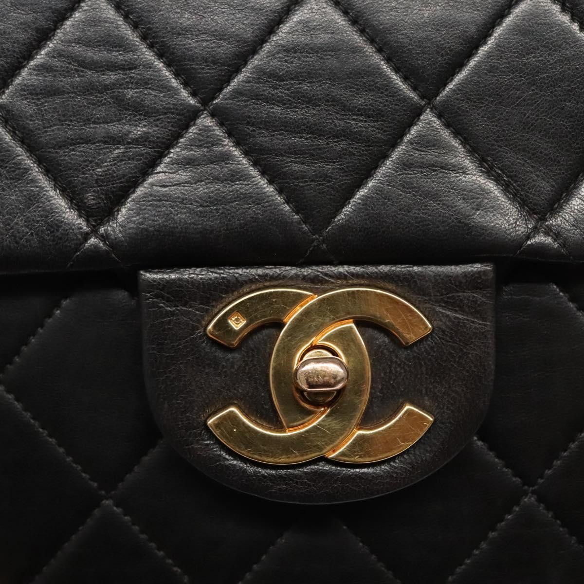 Chanel Single Flap Black Leather Backpack Bag (Pre-Owned) Size ONE SIZE - 16 Thumbnail