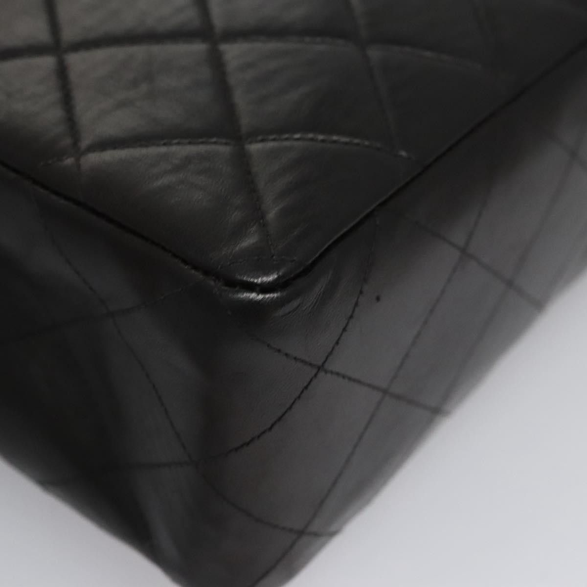 Chanel Single Flap Black Leather Backpack Bag (Pre-Owned) Size ONE SIZE - 11 Thumbnail