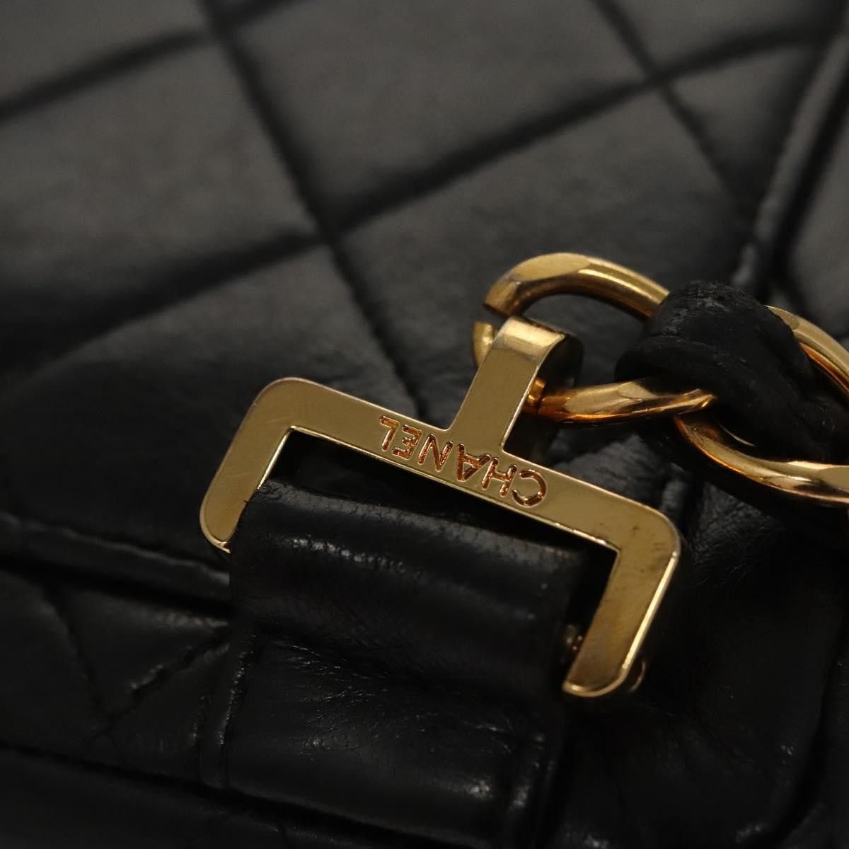 Chanel Single Flap Black Leather Backpack Bag (Pre-Owned) Size ONE SIZE - 15 Thumbnail