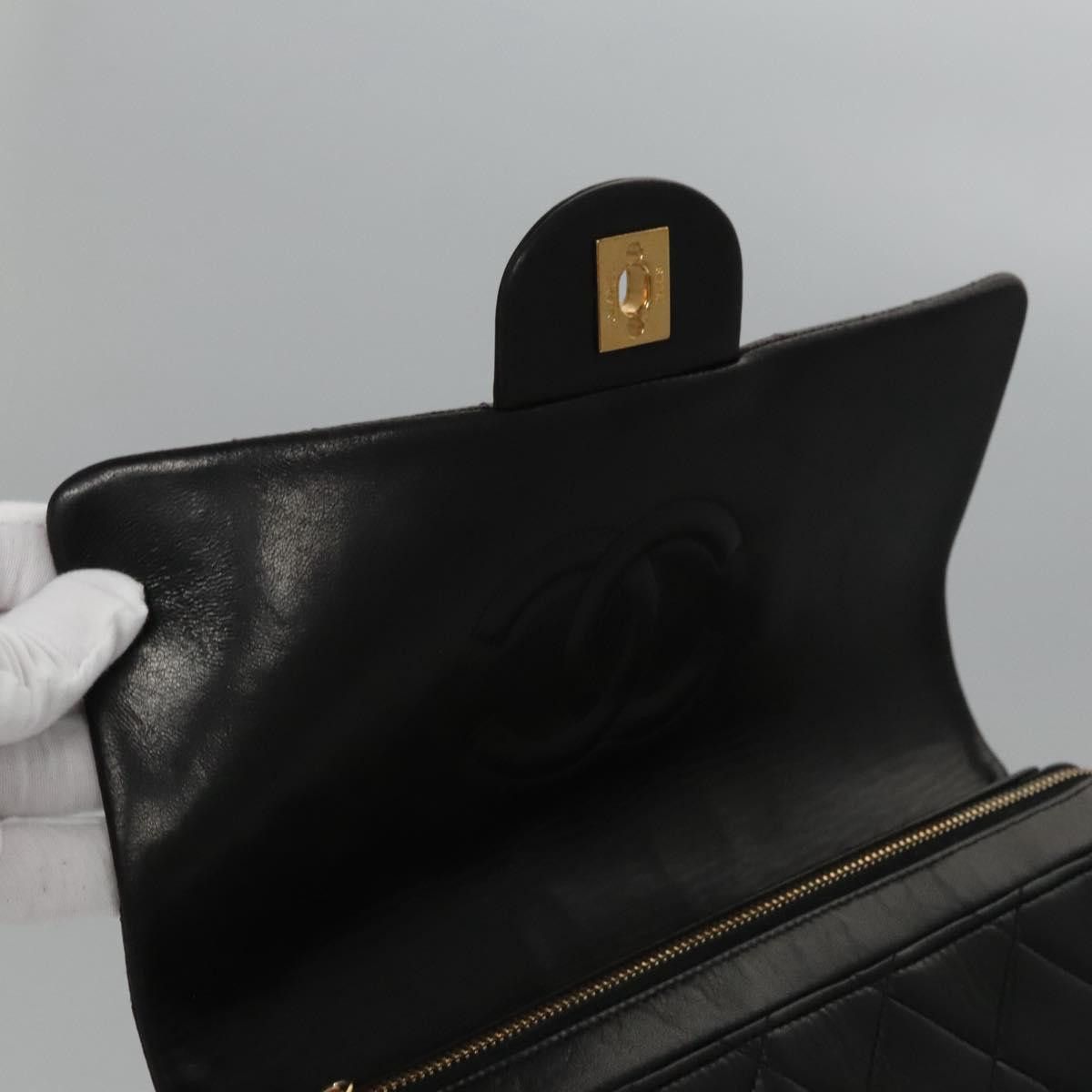 Chanel Single Flap Black Leather Backpack Bag (Pre-Owned) Size ONE SIZE - 18 Thumbnail