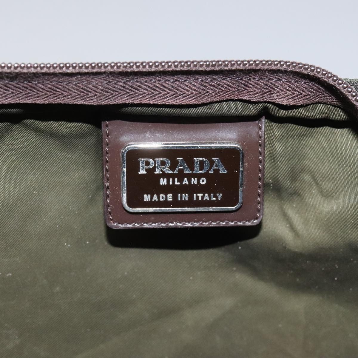 Prada Tessuto Khaki Synthetic Tote Bag (Pre-Owned) Size ONE SIZE - 16 Thumbnail
