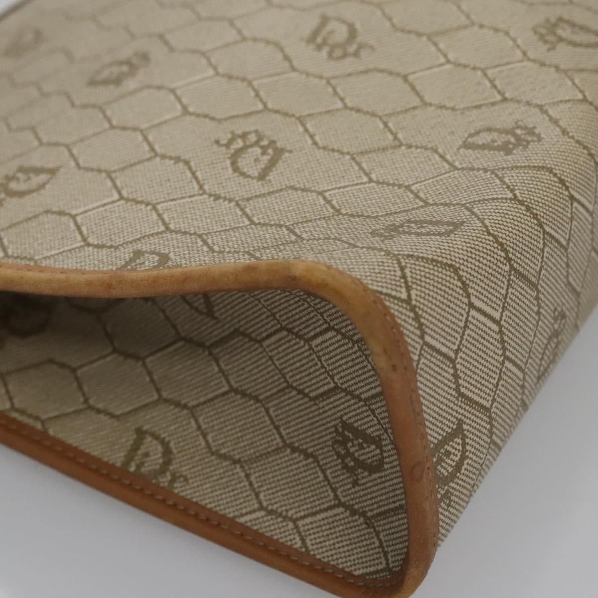 Dior Honeycomb Beige Canvas Clutch Bag (Pre-Owned) Size ONE SIZE - 8 Thumbnail
