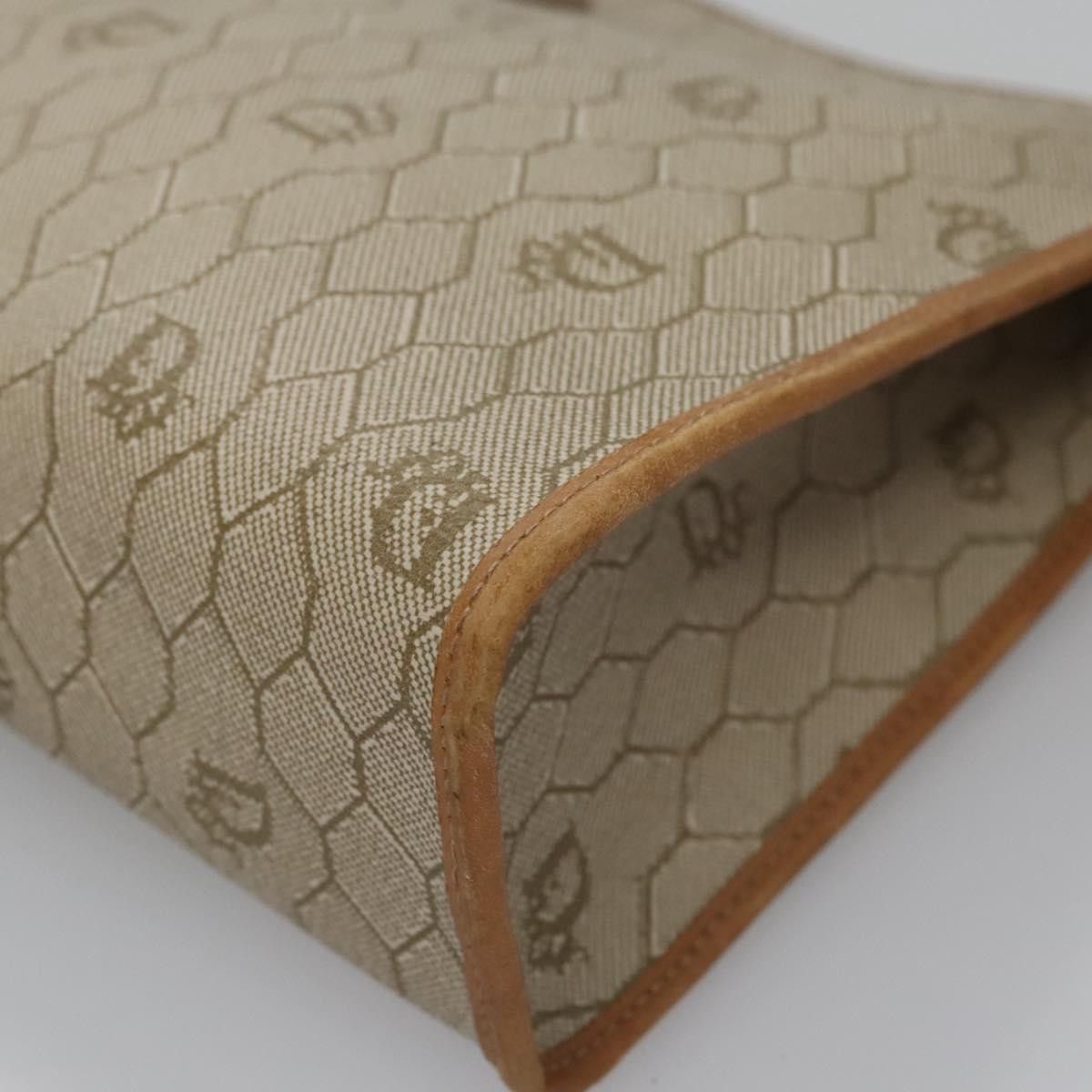 Dior Honeycomb Beige Canvas Clutch Bag (Pre-Owned) Size ONE SIZE - 9 Thumbnail