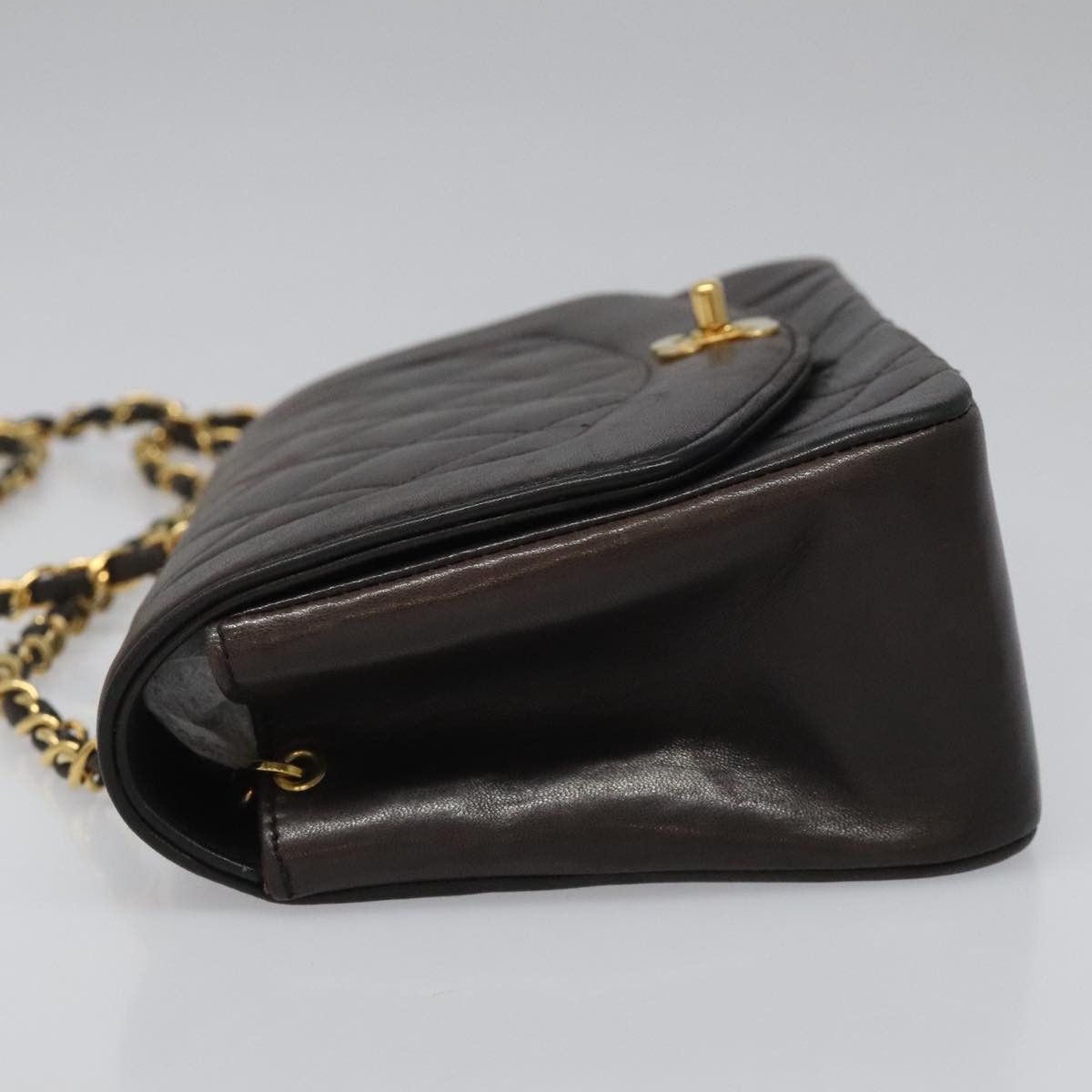 Chanel Diana Black Leather Shoulder Bag (Pre-Owned) Size ONE SIZE - 4 Thumbnail