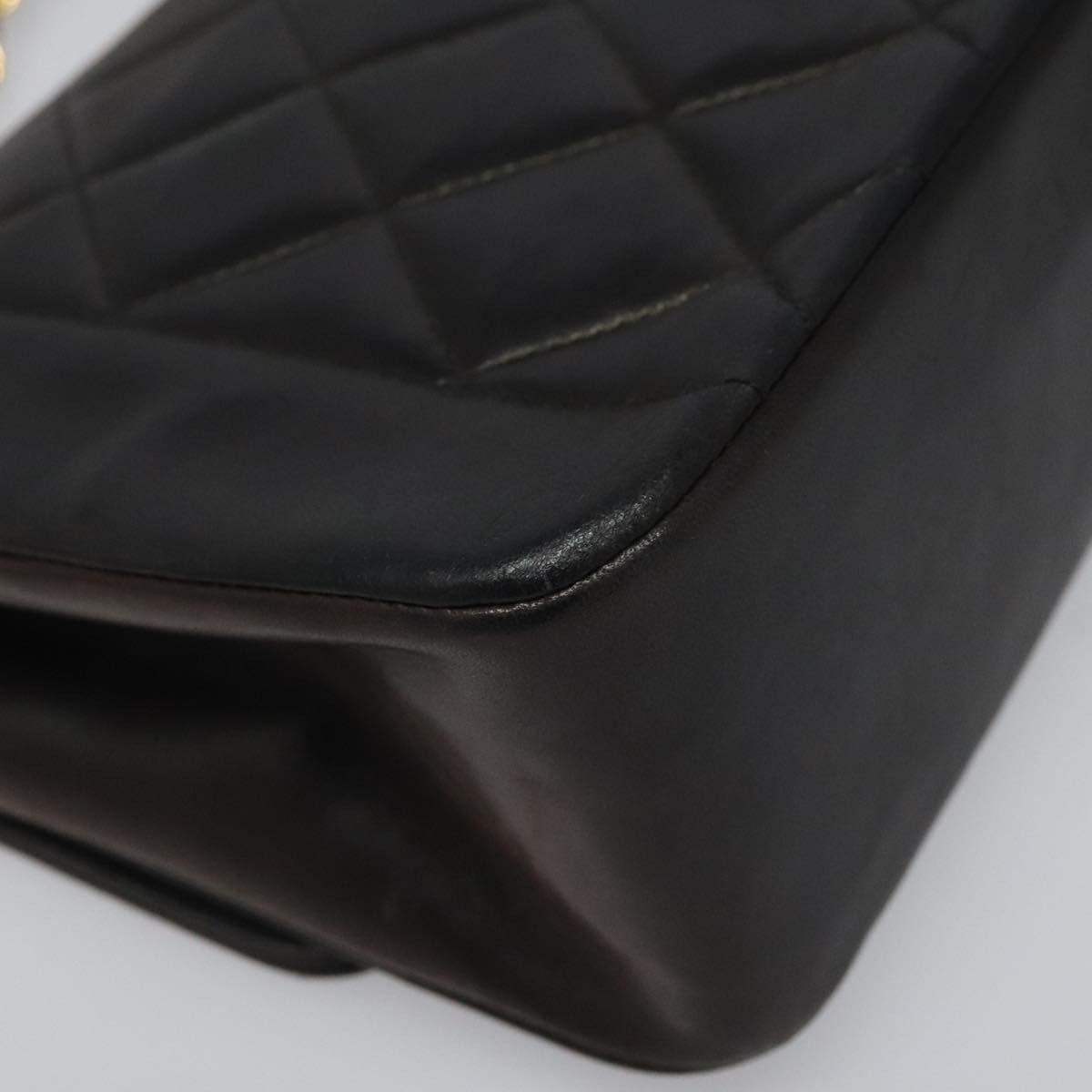 Chanel Diana Black Leather Shoulder Bag (Pre-Owned) Size ONE SIZE - 12 Thumbnail