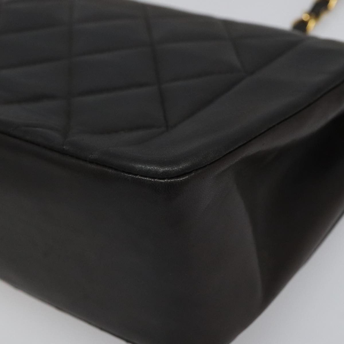 Chanel Diana Black Leather Shoulder Bag (Pre-Owned) Size ONE SIZE - 11 Thumbnail