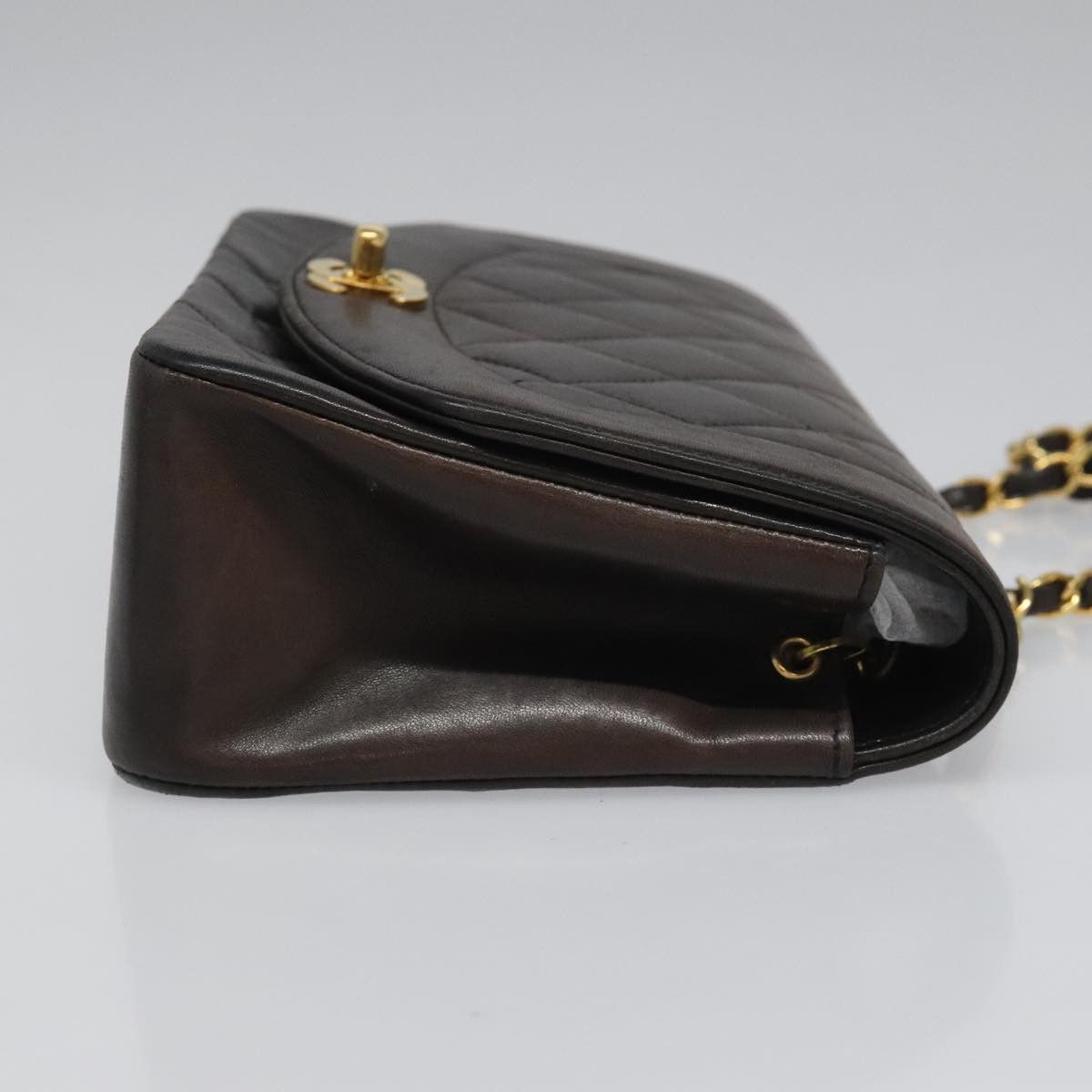 Chanel Diana Black Leather Shoulder Bag (Pre-Owned) Size ONE SIZE - 3 Thumbnail