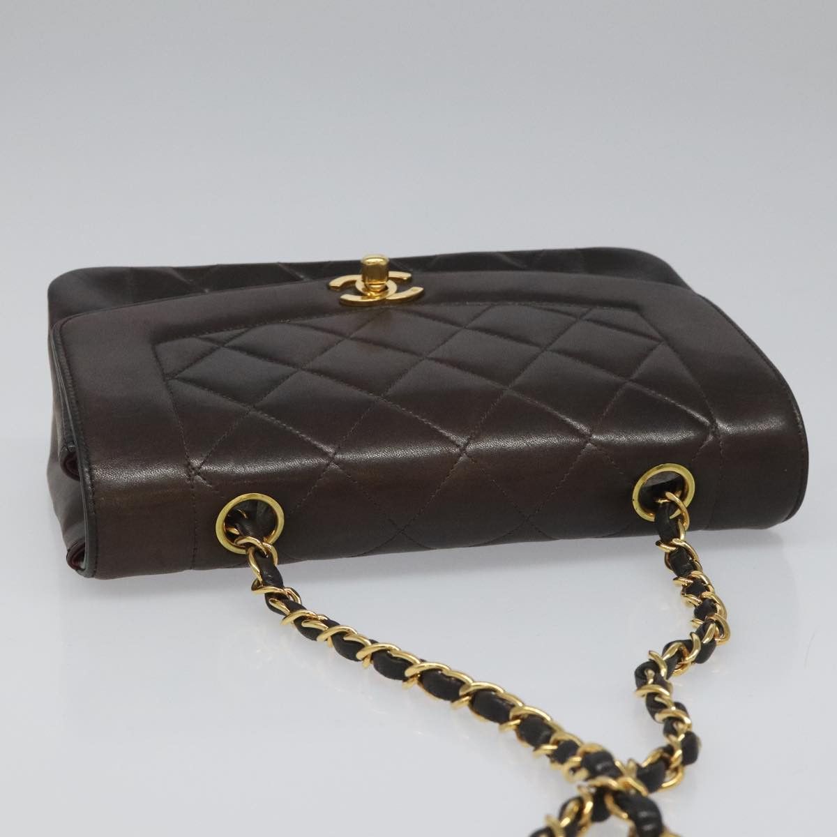 Chanel Diana Black Leather Shoulder Bag (Pre-Owned) Size ONE SIZE - 5 Thumbnail