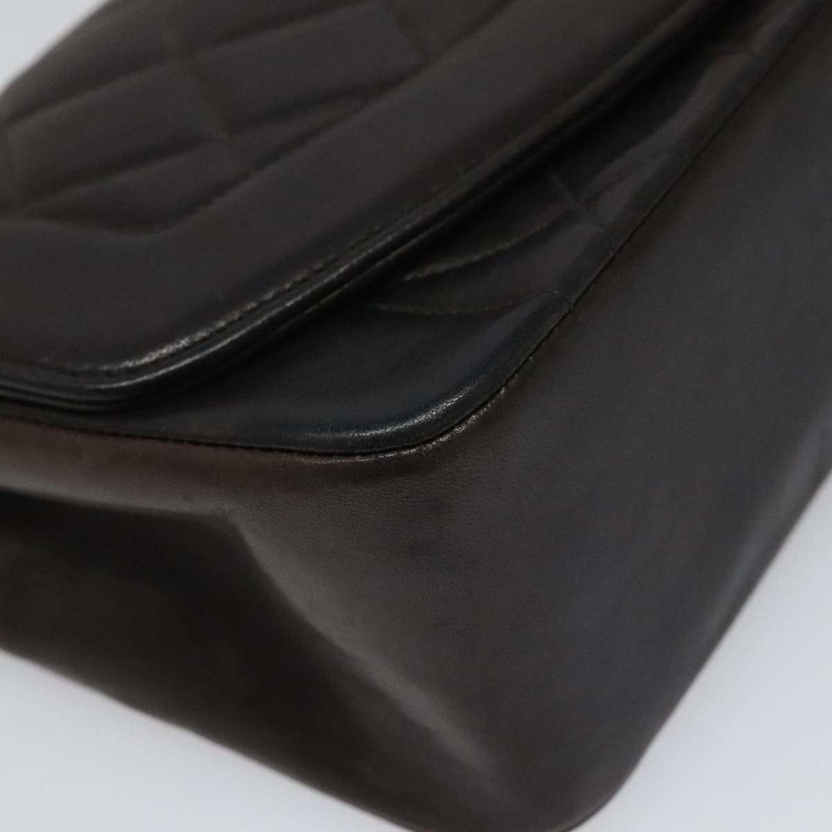 Chanel Diana Black Leather Shoulder Bag (Pre-Owned) Size ONE SIZE - 10 Thumbnail