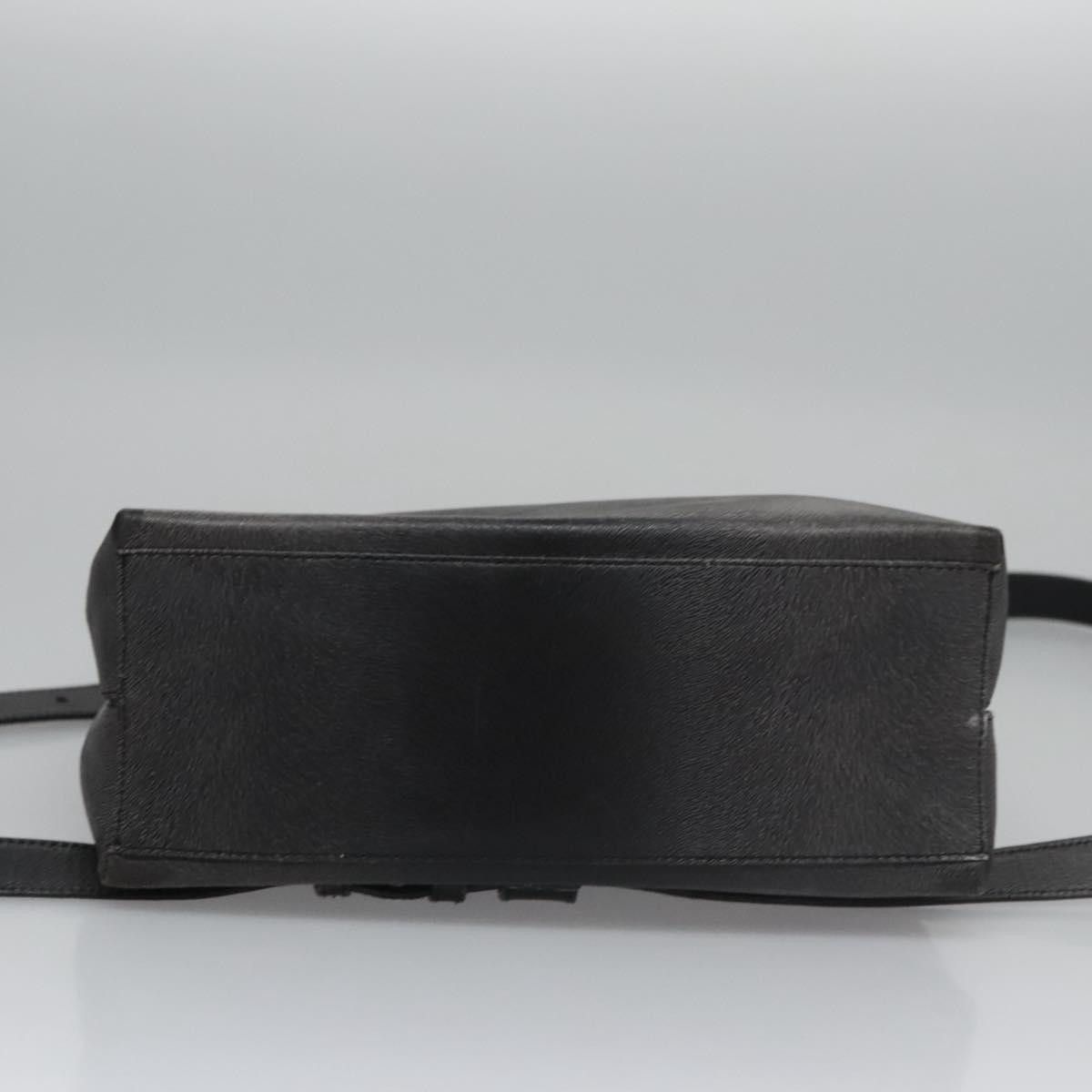 Salvatore Ferragamo Gancini Black Leather Backpack Bag (Pre-Owned) Size ONE SIZE - 11 Thumbnail
