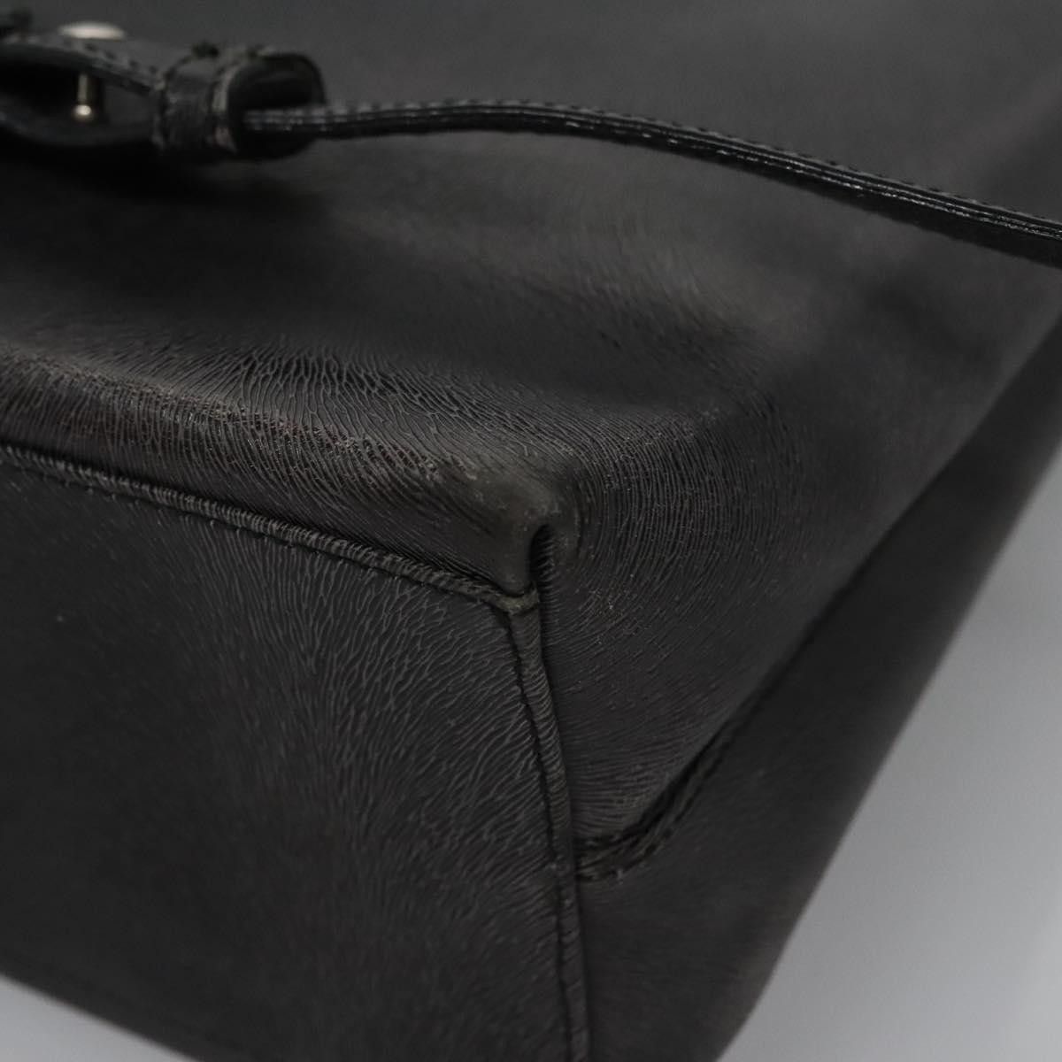 Salvatore Ferragamo Gancini Black Leather Backpack Bag (Pre-Owned) Size ONE SIZE - 15 Thumbnail