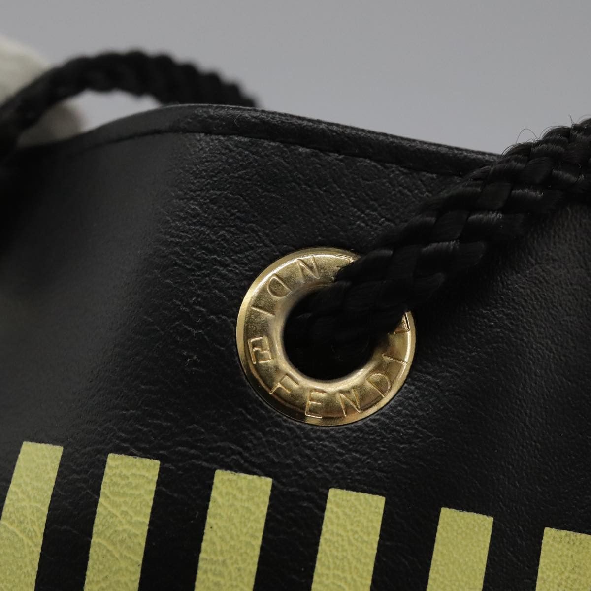 Fendi Ff Black Leather Handbag (Pre-Owned) Size ONE SIZE - 15 Thumbnail
