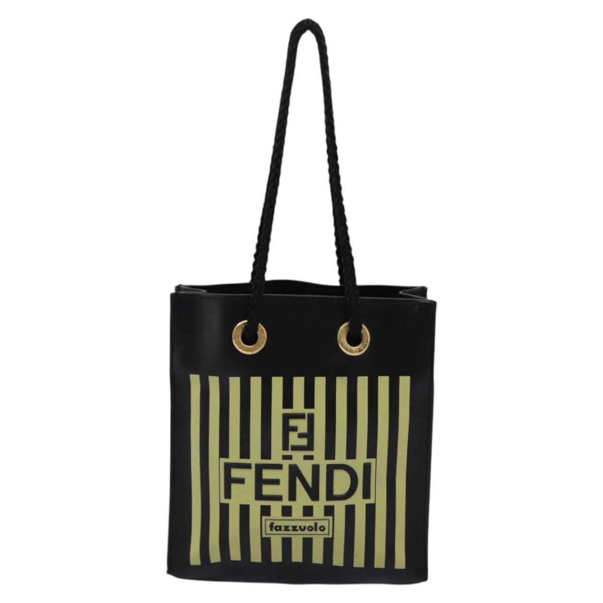 Fendi Ff Black Leather Handbag (Pre-Owned) Size ONE SIZE - 2 Thumbnail
