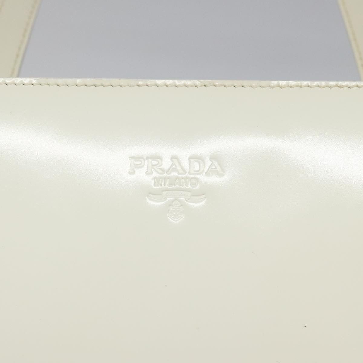 Prada Shopping Beige Patent Leather Shoulder Bag (Pre-Owned) Size ONE SIZE - 14 Thumbnail