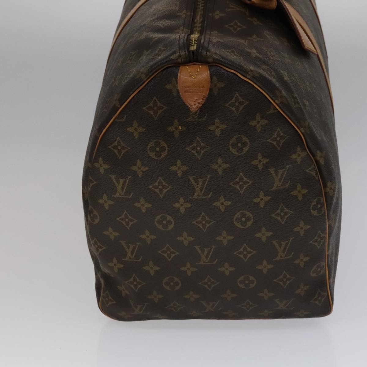 Louis Vuitton Keepall 60 Brown Canvas Travel Bag (Pre-Owned) Size ONE SIZE - 4 Thumbnail
