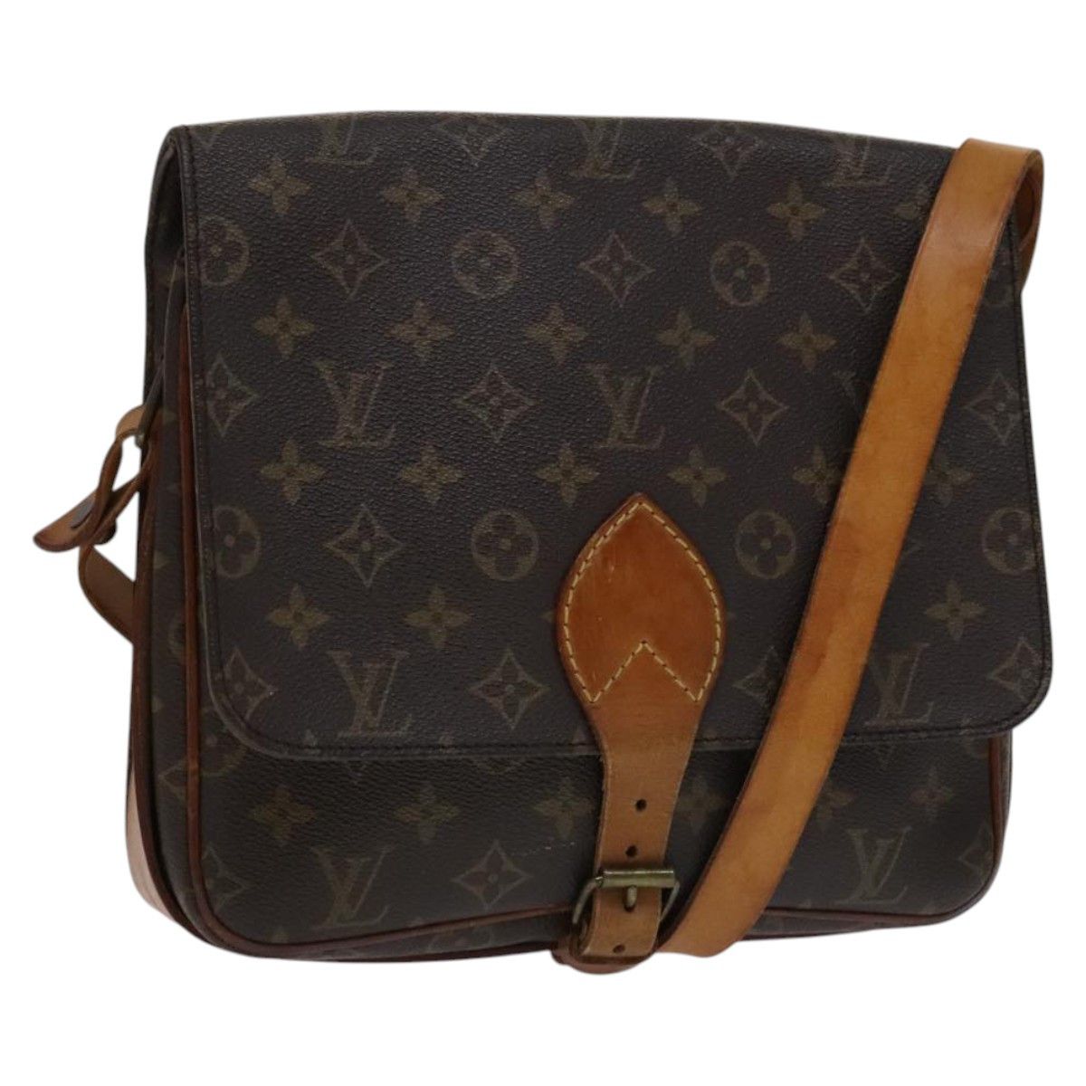 Louis Vuitton Cartouchière Brown Canvas Shoulder Bag (Pre-Owned) Size ONE SIZE - 3 Thumbnail