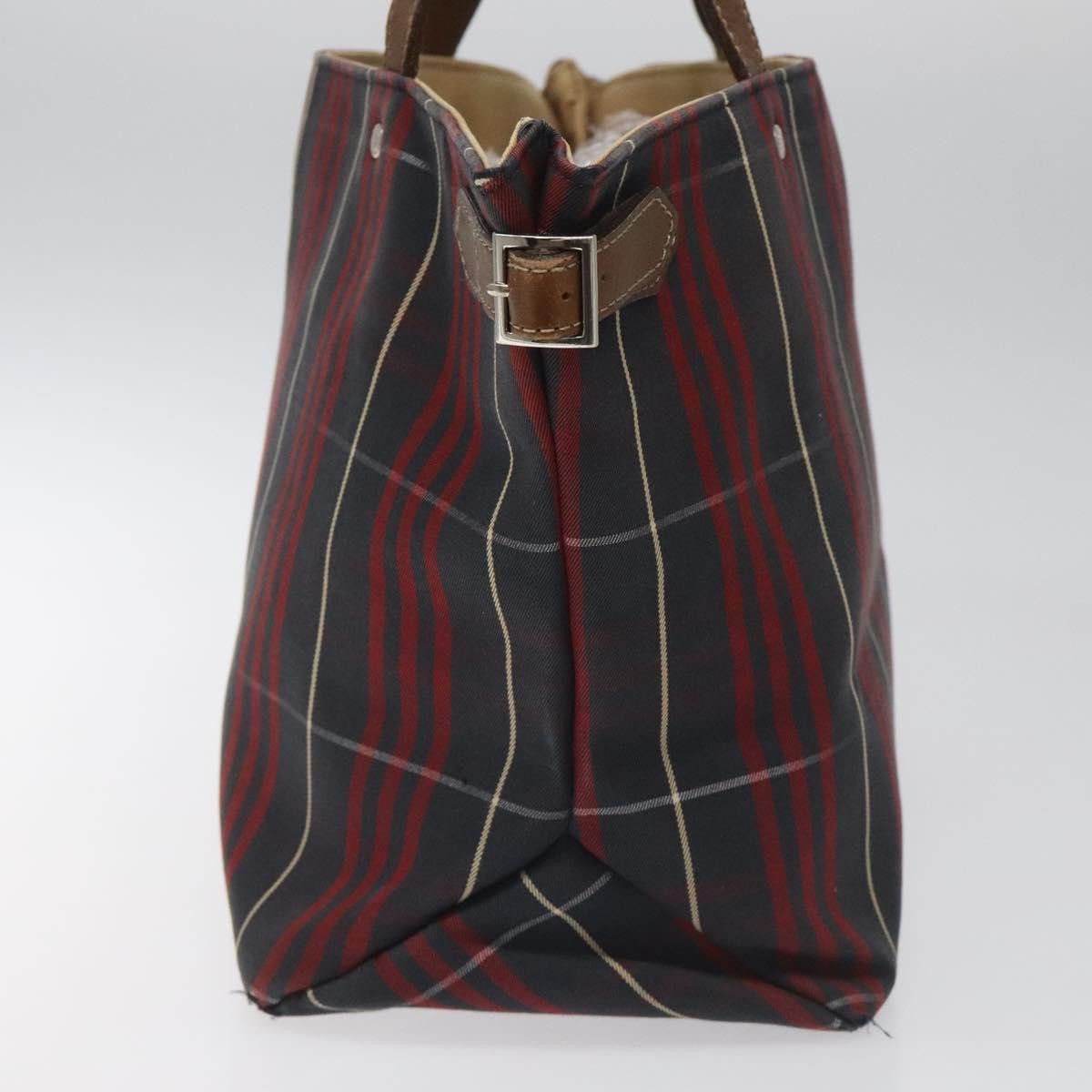 Burberry Nova Check Red Canvas Tote Bag (Pre-Owned) Size ONE SIZE - 4 Thumbnail