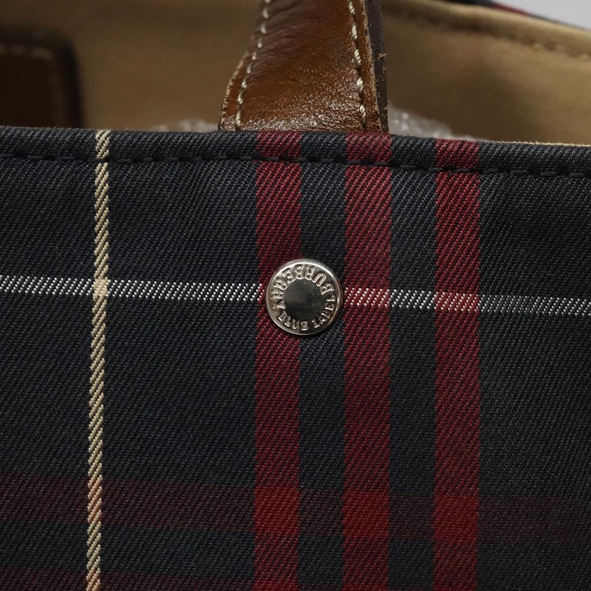 Burberry Nova Check Red Canvas Tote Bag (Pre-Owned) Size ONE SIZE - 14 Thumbnail