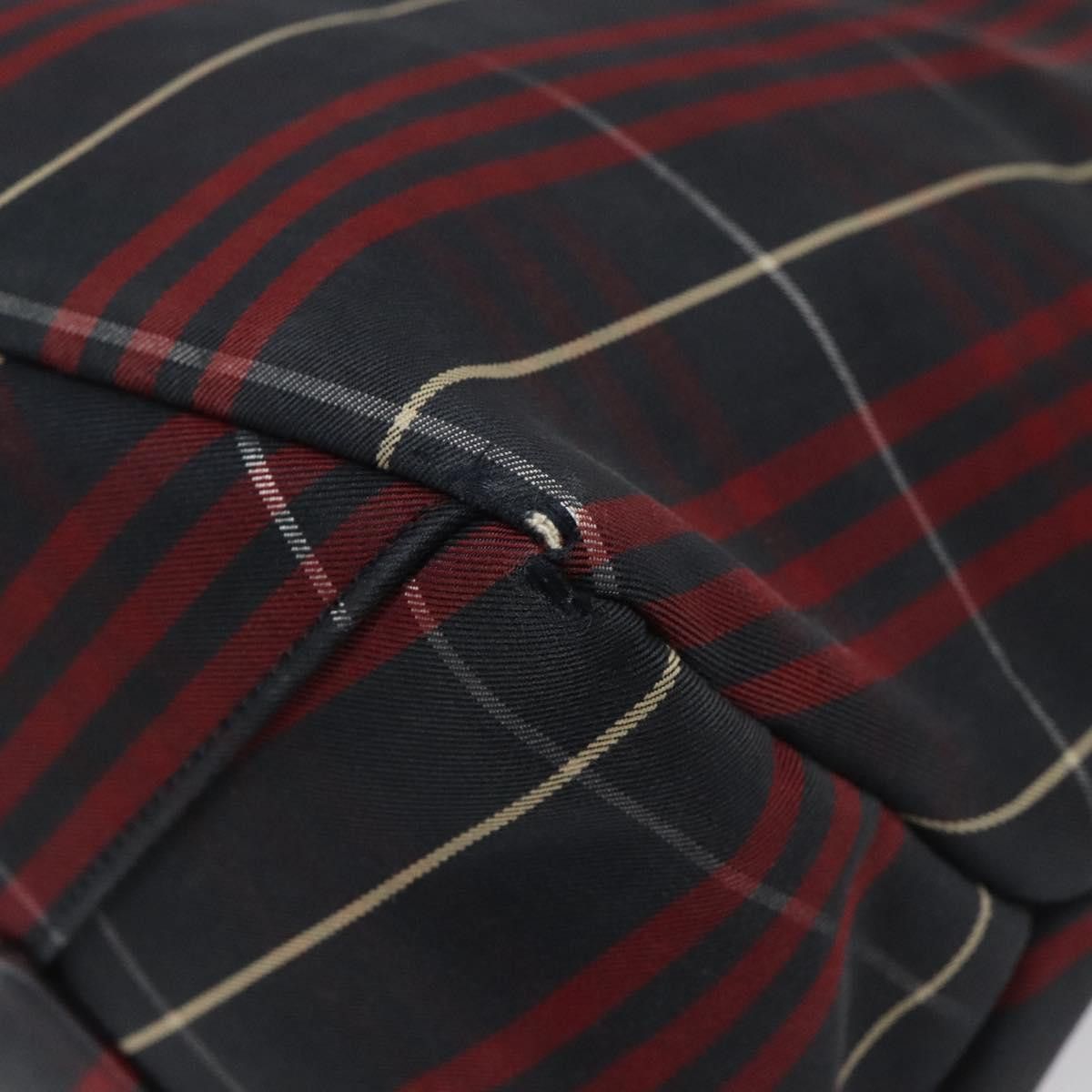 Burberry Nova Check Red Canvas Tote Bag (Pre-Owned) Size ONE SIZE - 12 Thumbnail