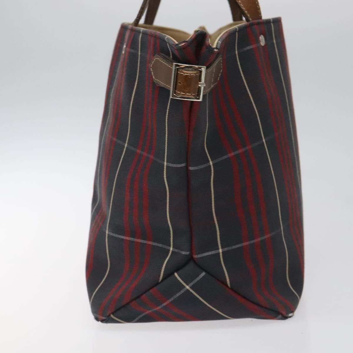 Burberry Nova Check Red Canvas Tote Bag (Pre-Owned) Size ONE SIZE - 5 Thumbnail