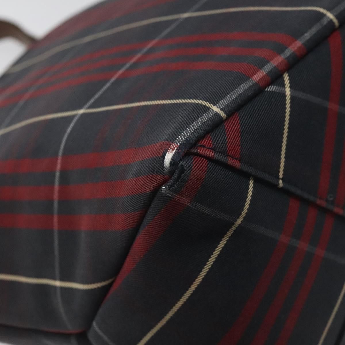 Burberry Nova Check Red Canvas Tote Bag (Pre-Owned) Size ONE SIZE - 13 Thumbnail