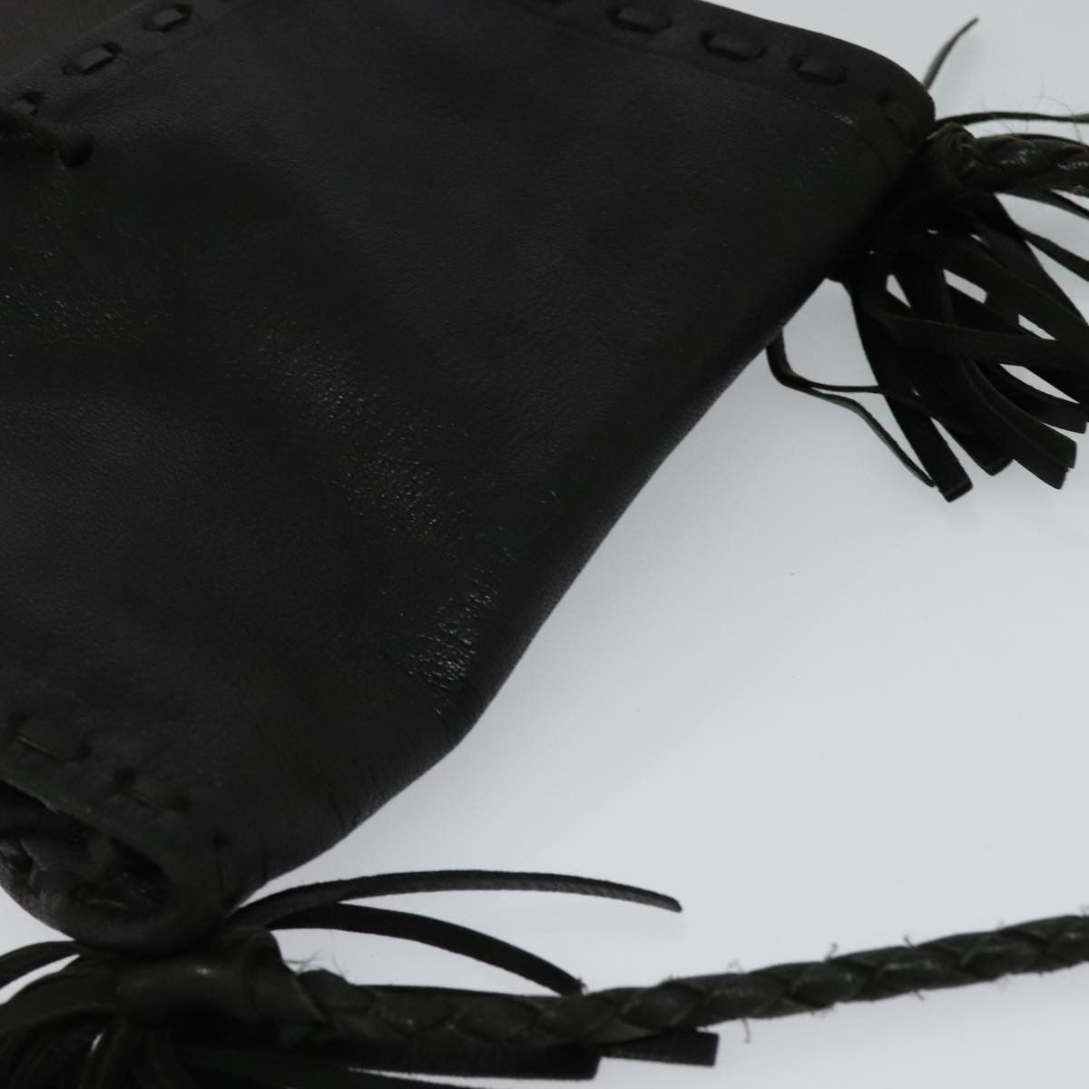 Prada Black Leather Shoulder Bag (Pre-Owned) Size ONE SIZE - 6 Thumbnail