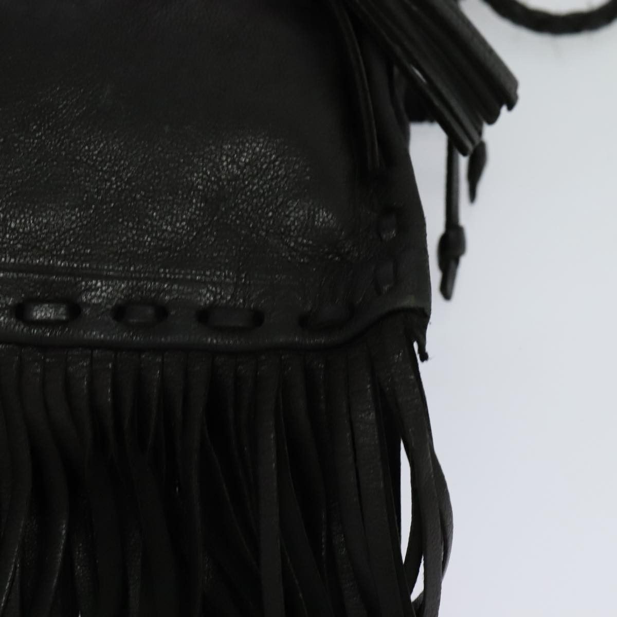 Prada Black Leather Shoulder Bag (Pre-Owned) Size ONE SIZE - 11 Thumbnail