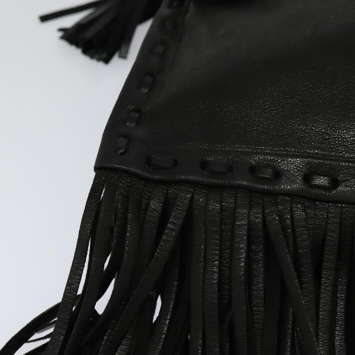 Prada Black Leather Shoulder Bag (Pre-Owned) Size ONE SIZE - 10 Thumbnail