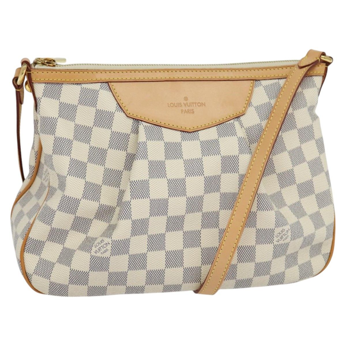 Louis Vuitton Siracusa Beige Canvas Shoulder Bag (Pre-Owned) Size ONE SIZE - 3 Thumbnail