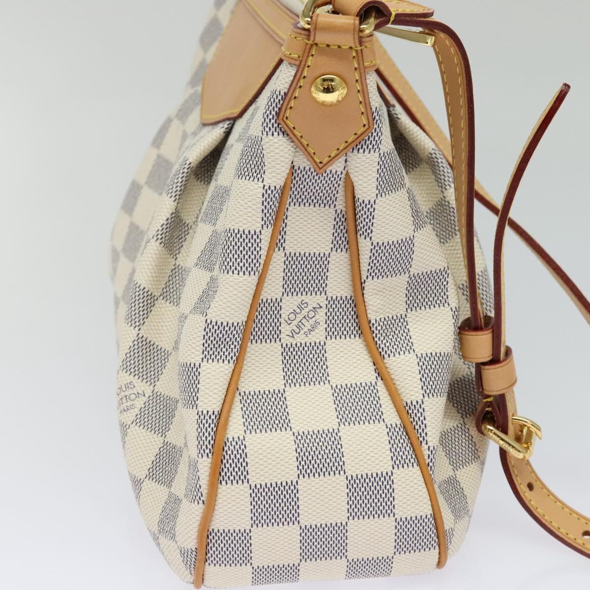 Louis Vuitton Siracusa Beige Canvas Shoulder Bag (Pre-Owned) Size ONE SIZE - 4 Thumbnail