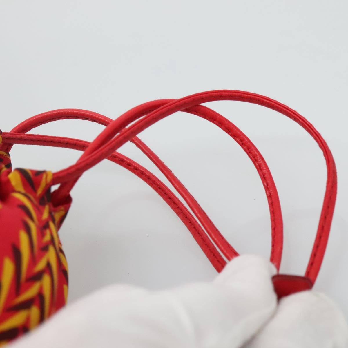 Prada Tessuto Red Silk Shoulder Bag (Pre-Owned) Size ONE SIZE - 8 Thumbnail